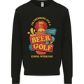 Beer and Golf Kinda Weekend Funny Golfer Mens Sweatshirt Jumper Black