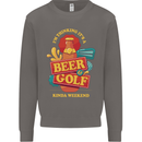 Beer and Golf Kinda Weekend Funny Golfer Mens Sweatshirt Jumper Charcoal