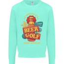 Beer and Golf Kinda Weekend Funny Golfer Mens Sweatshirt Jumper Peppermint