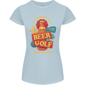 Beer and Golf Kinda Weekend Funny Golfer Womens Petite Cut T-Shirt Light Blue