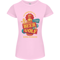 Beer and Golf Kinda Weekend Funny Golfer Womens Petite Cut T-Shirt Light Pink