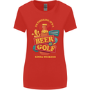 Beer and Golf Kinda Weekend Funny Golfer Womens Wider Cut T-Shirt Red