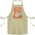 Beer and a Brat Funny Dog Alcohol Hotdog Cotton Apron 100% Organic Khaki