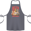 Beer and a Brat Funny Dog Alcohol Hotdog Cotton Apron 100% Organic Steel