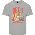 Beer and a Brat Funny Dog Alcohol Hotdog Kids T-Shirt Childrens Sports Grey