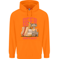 Beer and a Brat Funny Dog Alcohol Hotdog Mens 80% Cotton Hoodie Orange