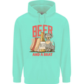 Beer and a Brat Funny Dog Alcohol Hotdog Mens 80% Cotton Hoodie Peppermint