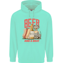 Beer and a Brat Funny Dog Alcohol Hotdog Mens 80% Cotton Hoodie Peppermint