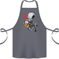 Beer or Death Skull Funny Alcohol Cotton Apron 100% Organic Steel