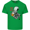 Beer or Death Skull Funny Alcohol Mens Cotton T-Shirt Tee Top Irish Green