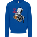 Beer or Death Skull Funny Alcohol Mens Sweatshirt Jumper Royal Blue