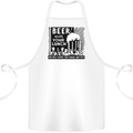 Beer with Your Lunch Funny Alcohol Cotton Apron 100% Organic White