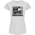 Beer with Your Lunch Funny Alcohol Womens Petite Cut T-Shirt White
