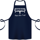 Behind Bars That's How I Roll Cycling Bike Cotton Apron 100% Organic Navy Blue