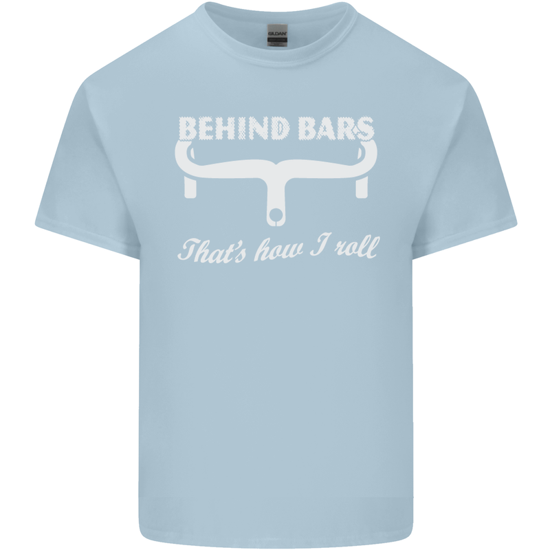 Behind Bars That's How I Roll Cycling Bike Kids T-Shirt Childrens Light Blue