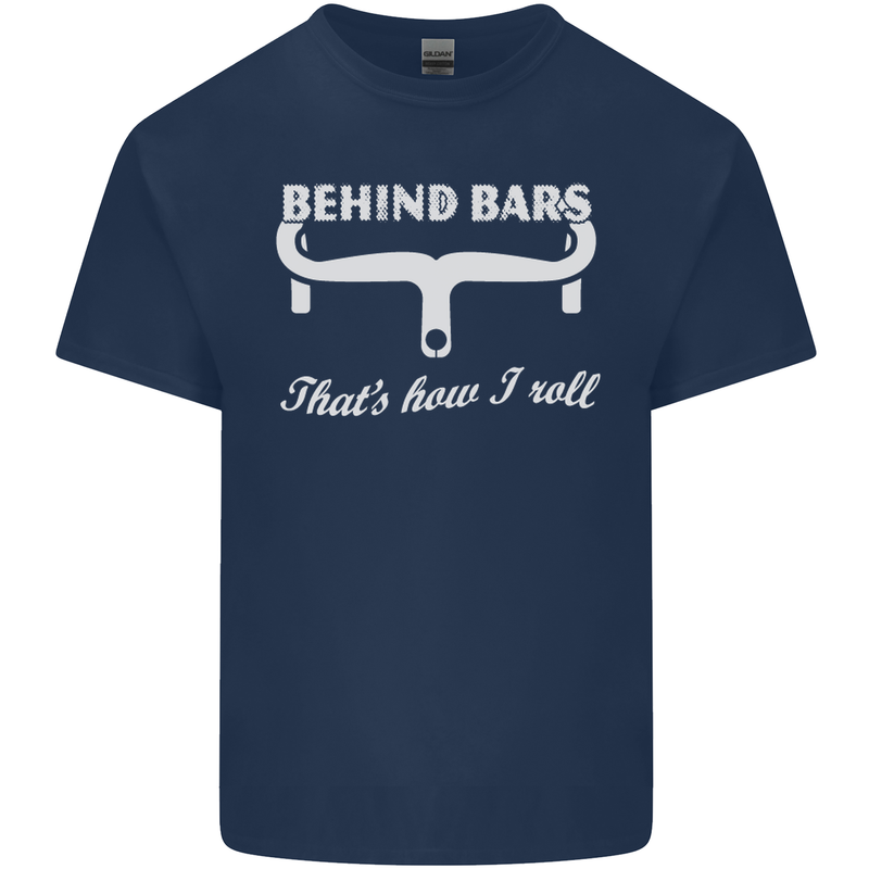 Behind Bars That's How I Roll Cycling Bike Kids T-Shirt Childrens Navy Blue
