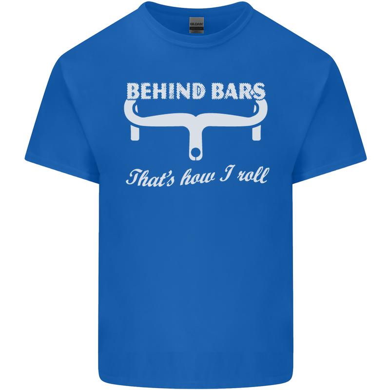 Behind Bars That's How I Roll Cycling Bike Kids T-Shirt Childrens Royal Blue