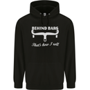 Behind Bars That's How I Roll Cycling Bike Mens 80% Cotton Hoodie Black