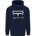 Behind Bars That's How I Roll Cycling Bike Mens 80% Cotton Hoodie Navy Blue