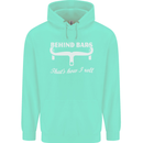 Behind Bars That's How I Roll Cycling Bike Mens 80% Cotton Hoodie Peppermint