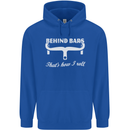 Behind Bars That's How I Roll Cycling Bike Mens 80% Cotton Hoodie Royal Blue