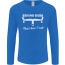 Behind Bars That's How I Roll Cycling Bike Mens Long Sleeve T-Shirt Royal Blue
