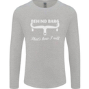 Behind Bars That's How I Roll Cycling Bike Mens Long Sleeve T-Shirt Sports Grey