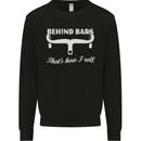 Behind Bars That's How I Roll Cycling Bike Mens Sweatshirt Jumper Black