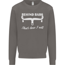 Behind Bars That's How I Roll Cycling Bike Mens Sweatshirt Jumper Charcoal