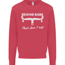 Behind Bars That's How I Roll Cycling Bike Mens Sweatshirt Jumper Heliconia