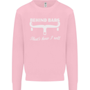Behind Bars That's How I Roll Cycling Bike Mens Sweatshirt Jumper Light Pink
