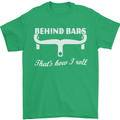 Behind Bars That's How I Roll Cycling Bike Mens T-Shirt Cotton Gildan Irish Green