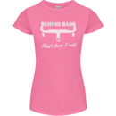 Behind Bars That's How I Roll Cycling Bike Womens Petite Cut T-Shirt Azalea