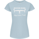 Behind Bars That's How I Roll Cycling Bike Womens Petite Cut T-Shirt Light Blue