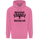Behind Bars That's How I Roll Cycling Childrens Kids Hoodie Azalea