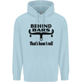 Behind Bars That's How I Roll Cycling Childrens Kids Hoodie Light Blue
