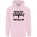 Behind Bars That's How I Roll Cycling Childrens Kids Hoodie Light Pink