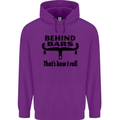 Behind Bars That's How I Roll Cycling Childrens Kids Hoodie Purple