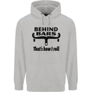 Behind Bars That's How I Roll Cycling Childrens Kids Hoodie Sports Grey