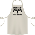 Behind Bars That's How I Roll Cycling Cotton Apron 100% Organic Natural