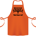 Behind Bars That's How I Roll Cycling Cotton Apron 100% Organic Orange
