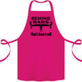 Behind Bars That's How I Roll Cycling Cotton Apron 100% Organic Pink
