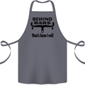 Behind Bars That's How I Roll Cycling Cotton Apron 100% Organic Steel