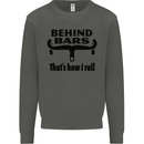 Behind Bars That's How I Roll Cycling Kids Sweatshirt Jumper Storm Grey