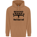 Behind Bars That's How I Roll Cycling Mens 80% Cotton Hoodie Caramel Latte