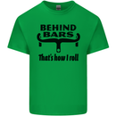 Behind Bars That's How I Roll Cycling Mens Cotton T-Shirt Tee Top Irish Green