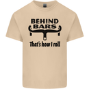 Behind Bars That's How I Roll Cycling Mens Cotton T-Shirt Tee Top Sand