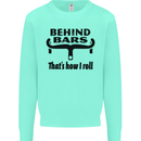 Behind Bars That's How I Roll Cycling Mens Sweatshirt Jumper Peppermint