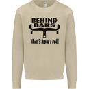 Behind Bars That's How I Roll Cycling Mens Sweatshirt Jumper Sand