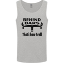 Behind Bars That's How I Roll Cycling Mens Vest Tank Top Sports Grey